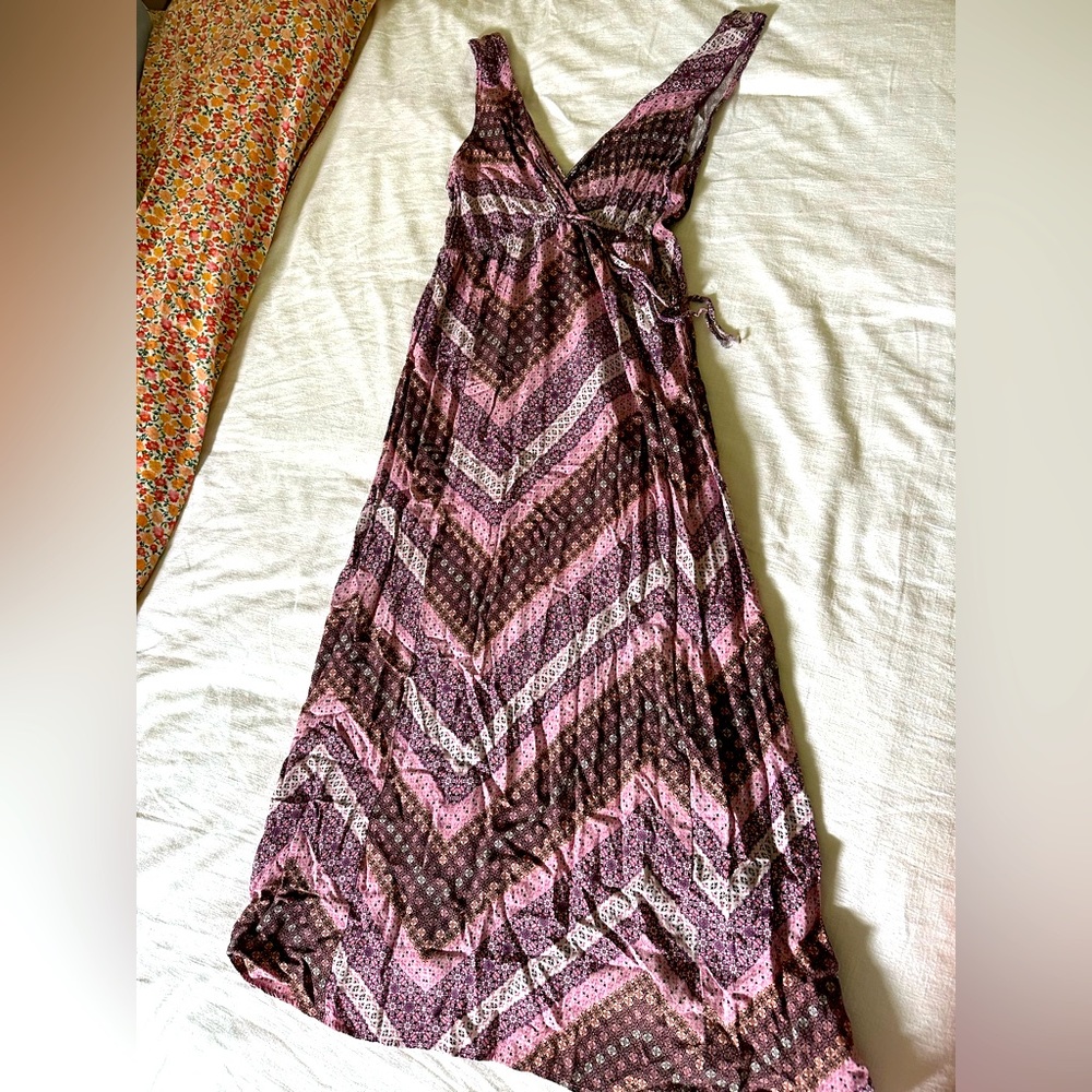 Purple midi sundress
